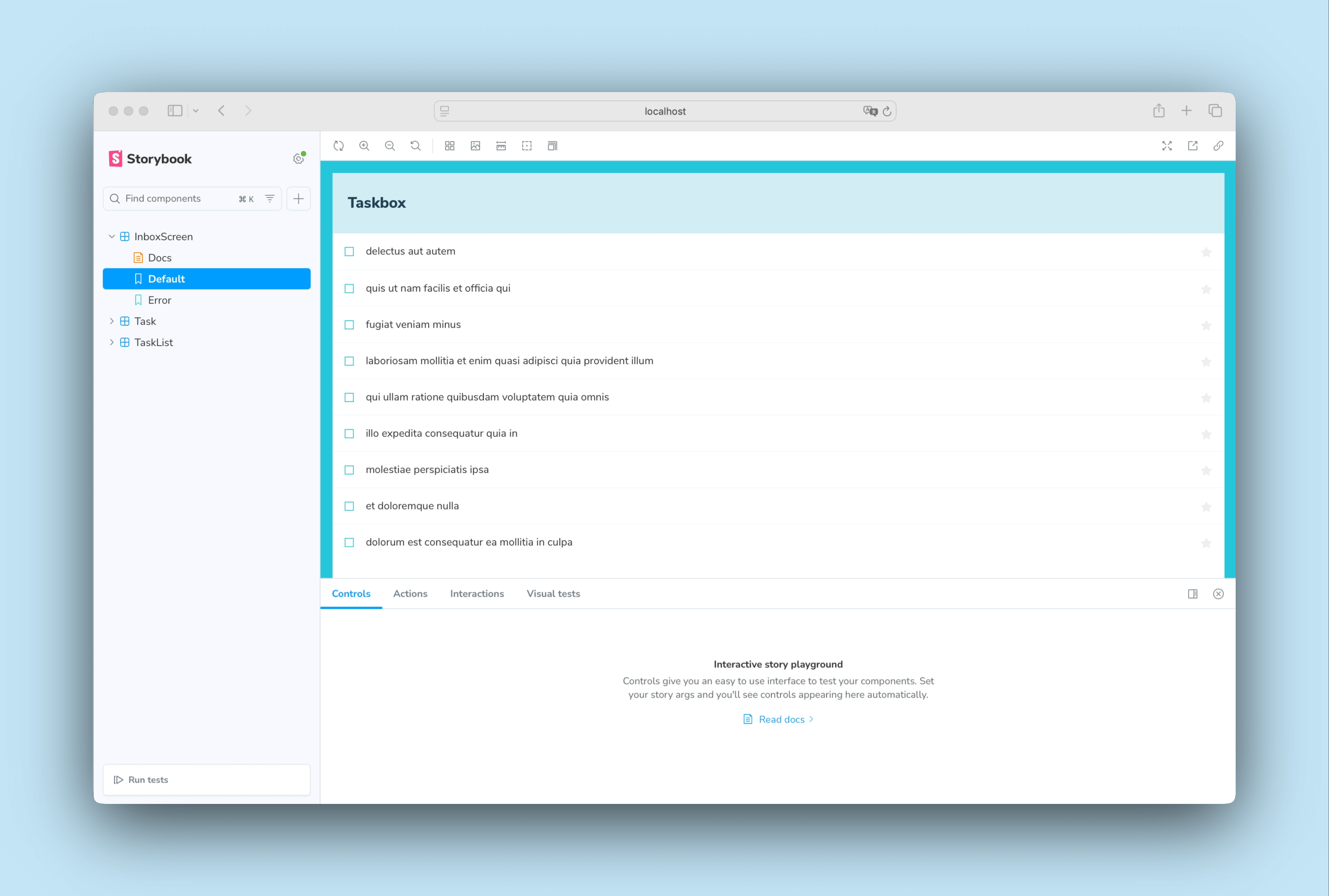 Broken inbox screen state